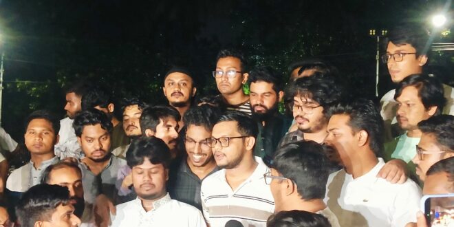 হবিগঞ্জে এনসিপির পদযাত্রায় হামলার প্রতিবাদে ঢাবিতে ছাত্রশক্তির বিক্ষোভ