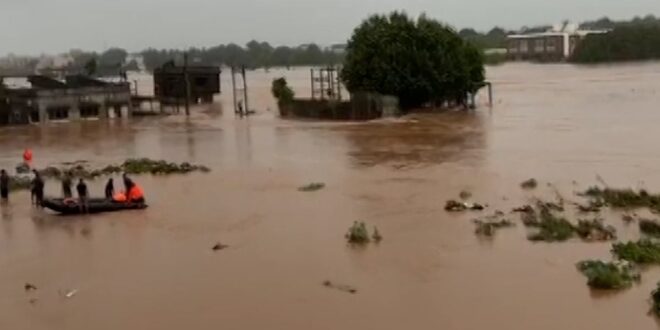 গুজরাটে যাত্রীবাহী বাস আটকে গেছে বন্যায়, প্রাণ বাঁচাতে ছাদে উঠেছেন যাত্রীরা