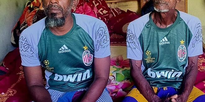 কাঁচা মাছ খেয়ে এক মাস সাগরে ভেসে থাকা শ্রীলঙ্কান বাবা-ছেলে পুলিশের হেফাজতে