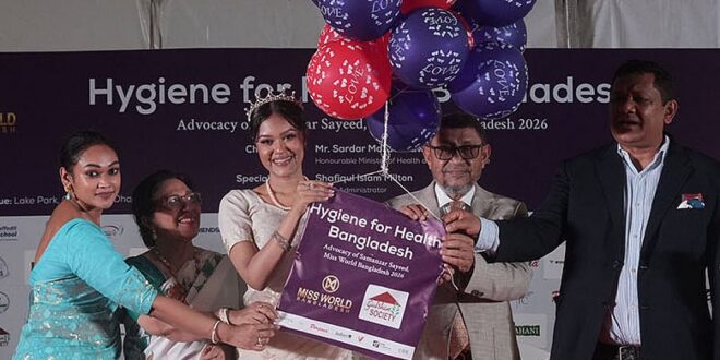 স্বাস্থ্যসচেতনতার বার্তা নিয়ে জাতীয় অভিযানে মিস ওয়ার্ল্ড বাংলাদেশ