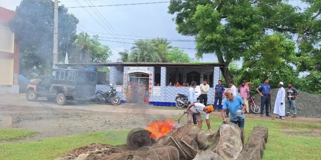 এক লাখ টাকায় নদী ইজারা : প্রশাসনের অভিযানে ১৫ হাজার মিটার নেটপাটা অপসারণ