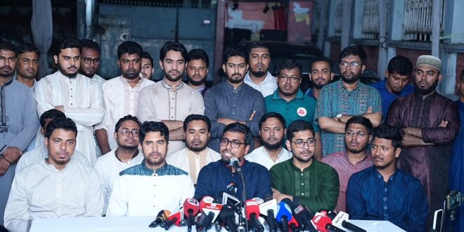জনদুর্ভোগ আড়াল করতে ছাত্রদল-যুবদল দিয়ে হামলা করানো হচ্ছে: ছাত্রশিবিরের সভাপতি