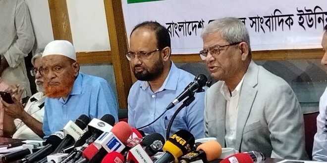 বিরোধী নেতারা হাসিনার ভাষায় কথা বলতে শুরু করেছেন: মির্জা ফখরুল