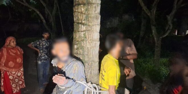 রাজশাহীতে চোর সন্দেহে দুই তরুণকে গাছে বেঁধে নির্যাতন, অভিযুক্তকে ছুরিকাঘাত