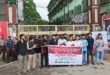 জগন্নাথ বিশ্ববিদ্যালয়ের প্রধান ফটকের সামনে ছাত্রশক্তির বিক্ষোভ, ৫ দফা দাবি